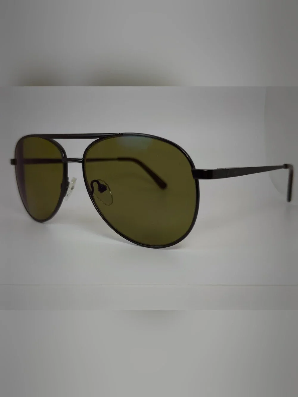 Discover.  Medium Aviator. Brown Temple Arm Sunglasses. A Smaller Frame.